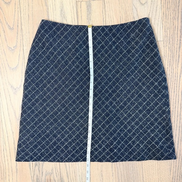 Ann Taylor Women’s Vintage Wool Silk Blend Argyle Flare Lined Mini Skirt Size 10 - Picture 4 of 10